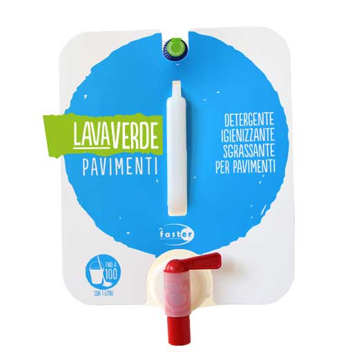 Lavaverde Pavimenti Detergente igienizzante sgrassante per pavimenti 5 volte attivo