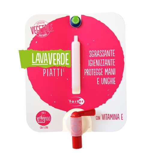 Lavaverde Piatti con Vitamina E Sgrassante igienizzante protegge mani e unghie con Vitamina E