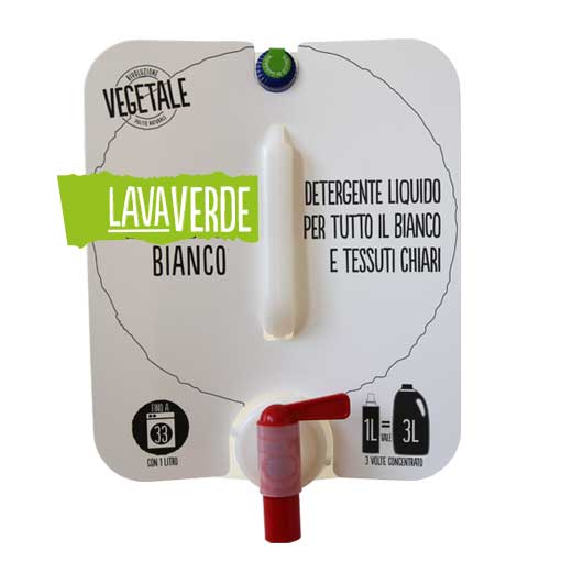 Lavaverde Bianco Detergente liquido per tutto il bianco e tessuti chiari