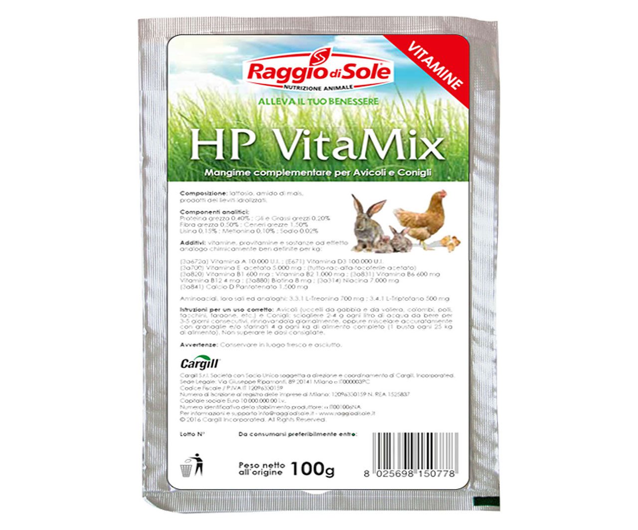Mangimi avicoli_HP VitaMix Raggio di Sole